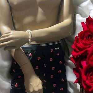 American Eagle Outfitters Black Boxers with Red Hearts